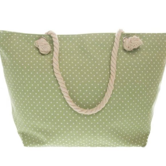 Green Polka Dot Tote Bag - Picture 1 of 1